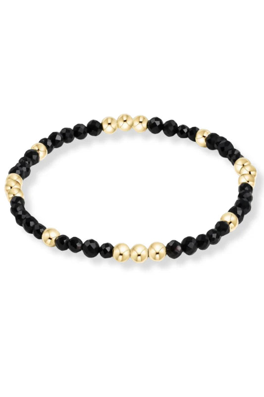 Enewton Worthy Pattern 3MM Bead Bracelet, Faceted Onyx